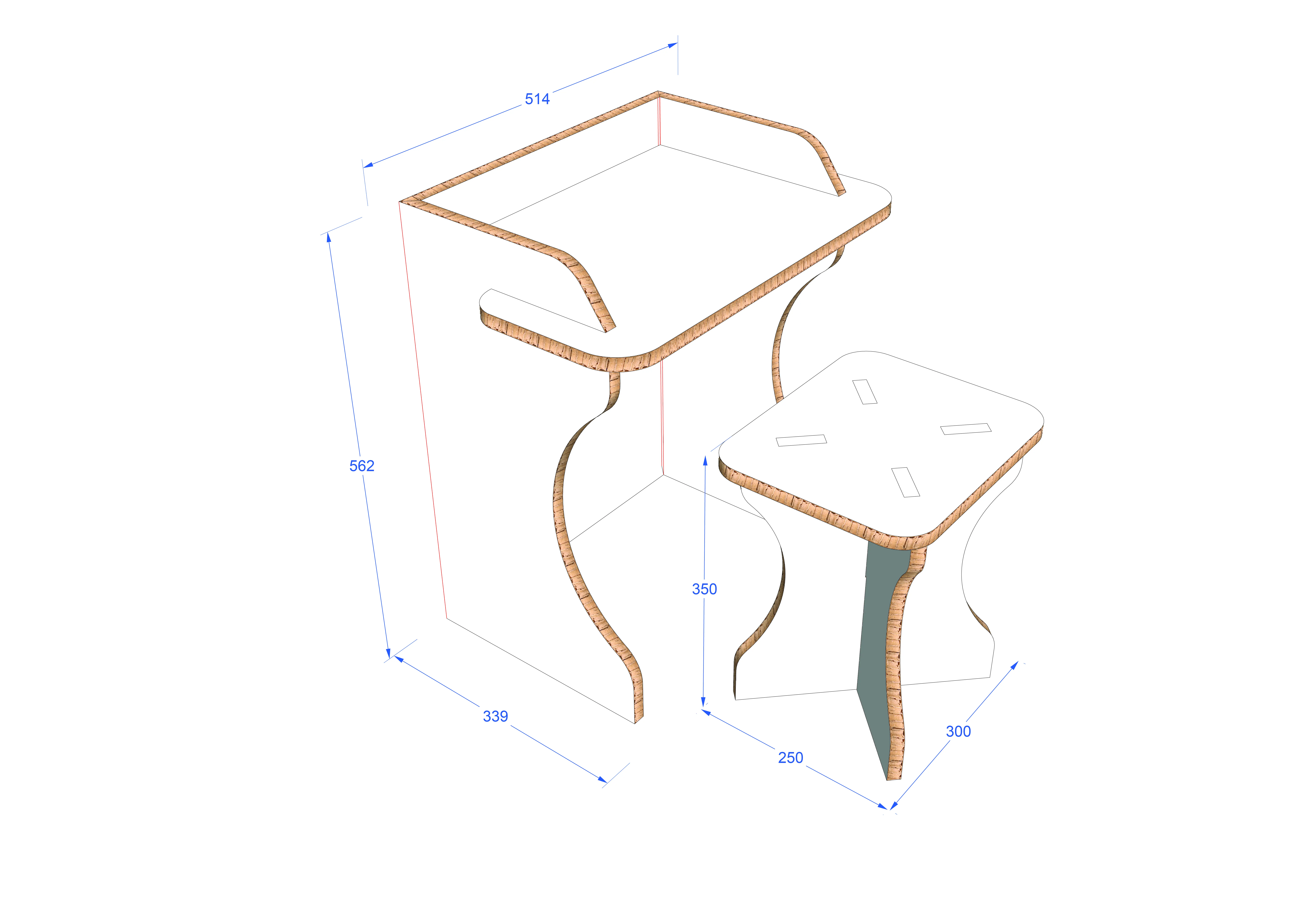 Design - 10976 - School desk and chair secondary image