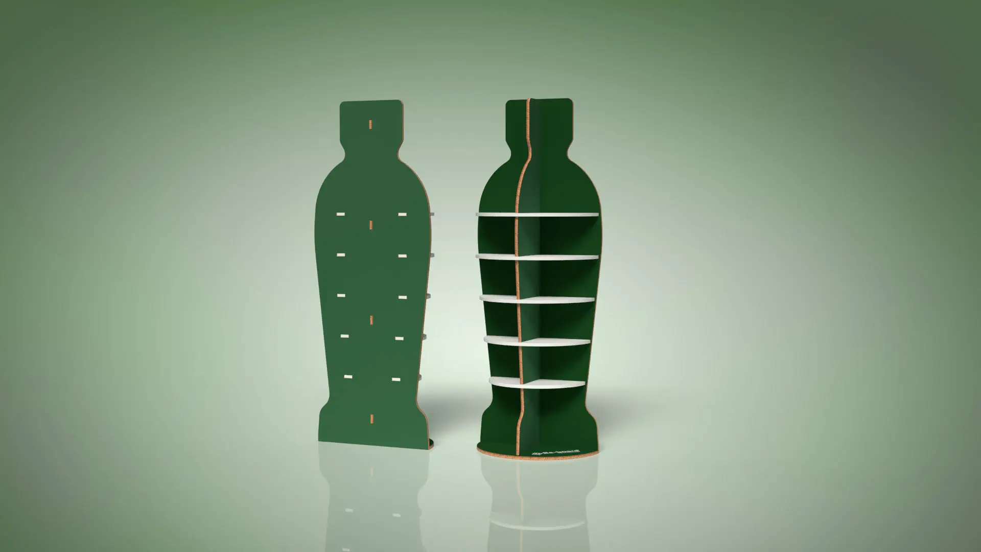 Design - 12378 - Bottleshaped Shelf primary image