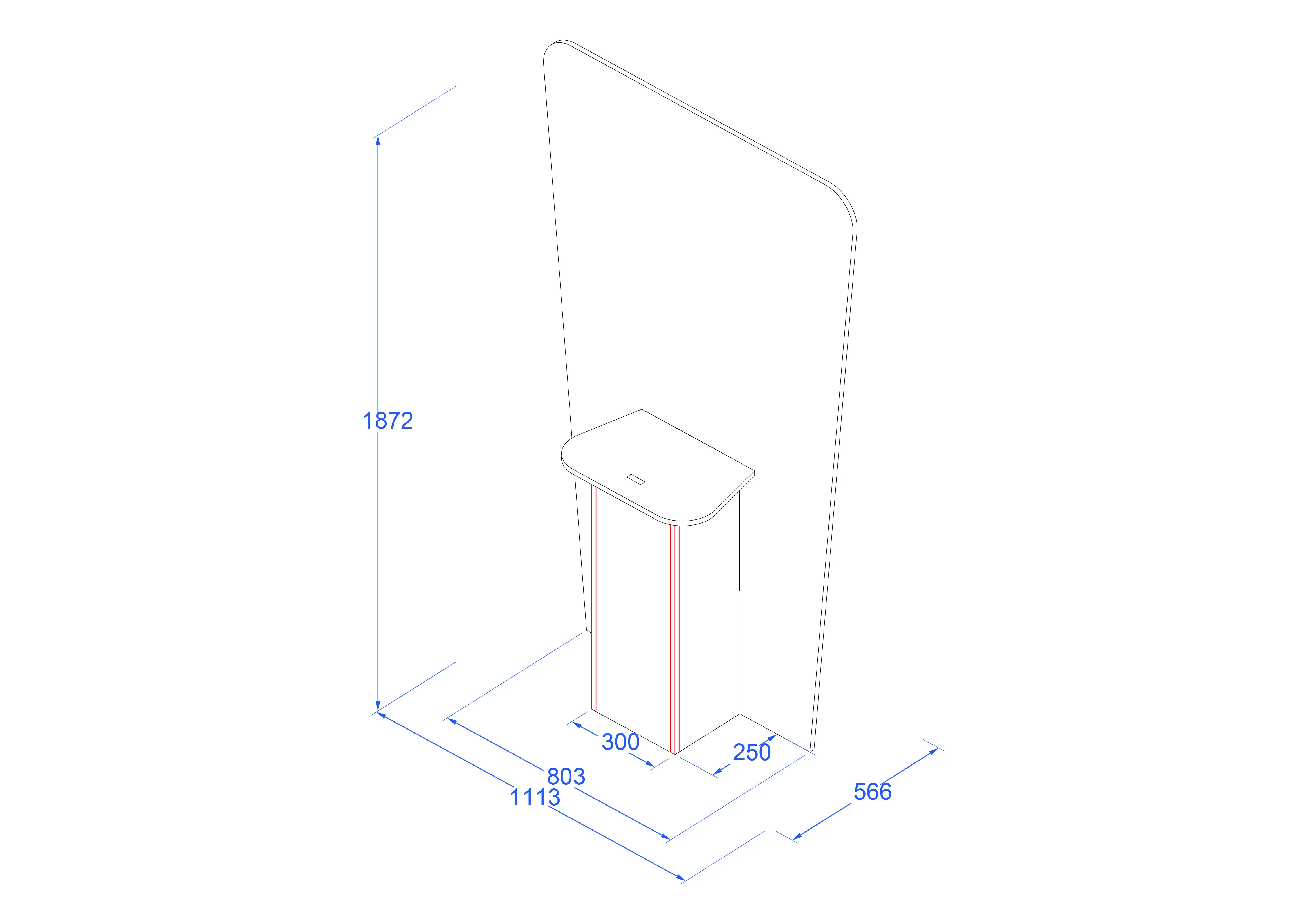 Design - 10530 - Standee with shelf secondary image