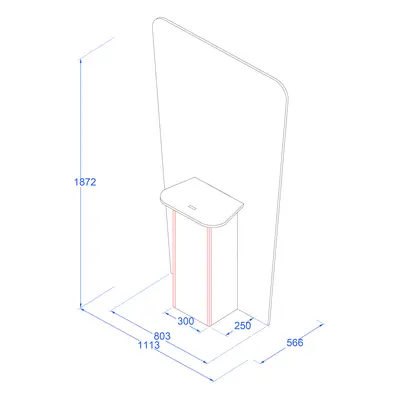 Design - 10530 - Standee with shelf secondary image