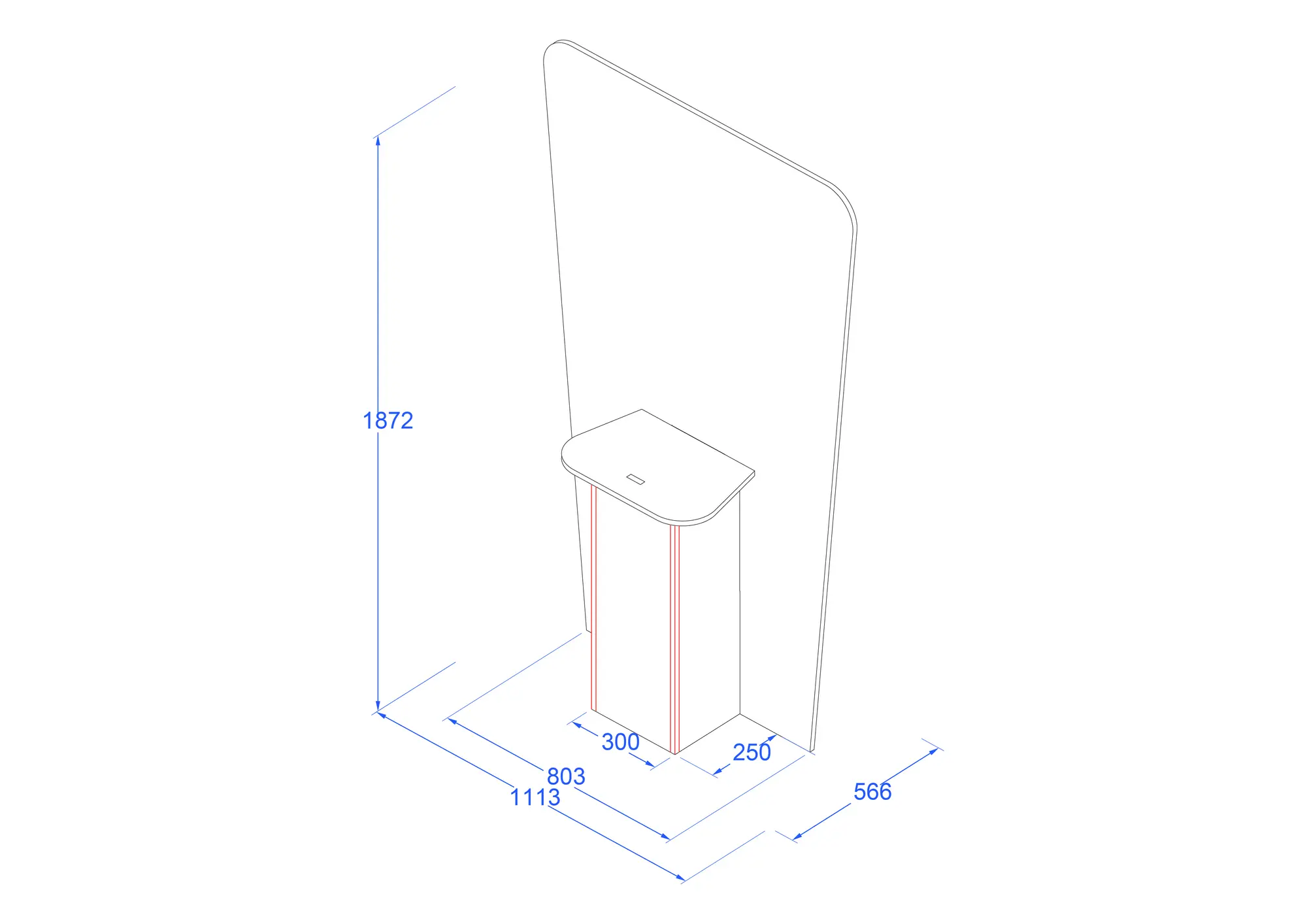 Design - 10530 - Standee with shelf - Master