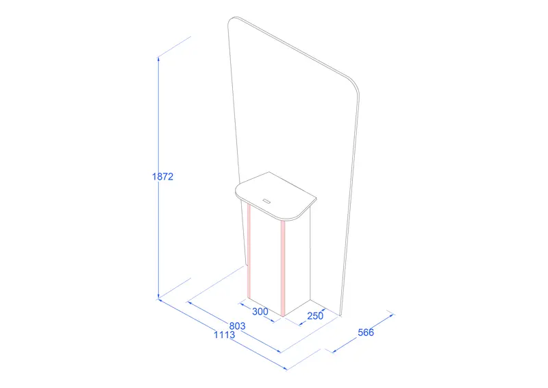 Design - 10530 - Standee with shelf - Master