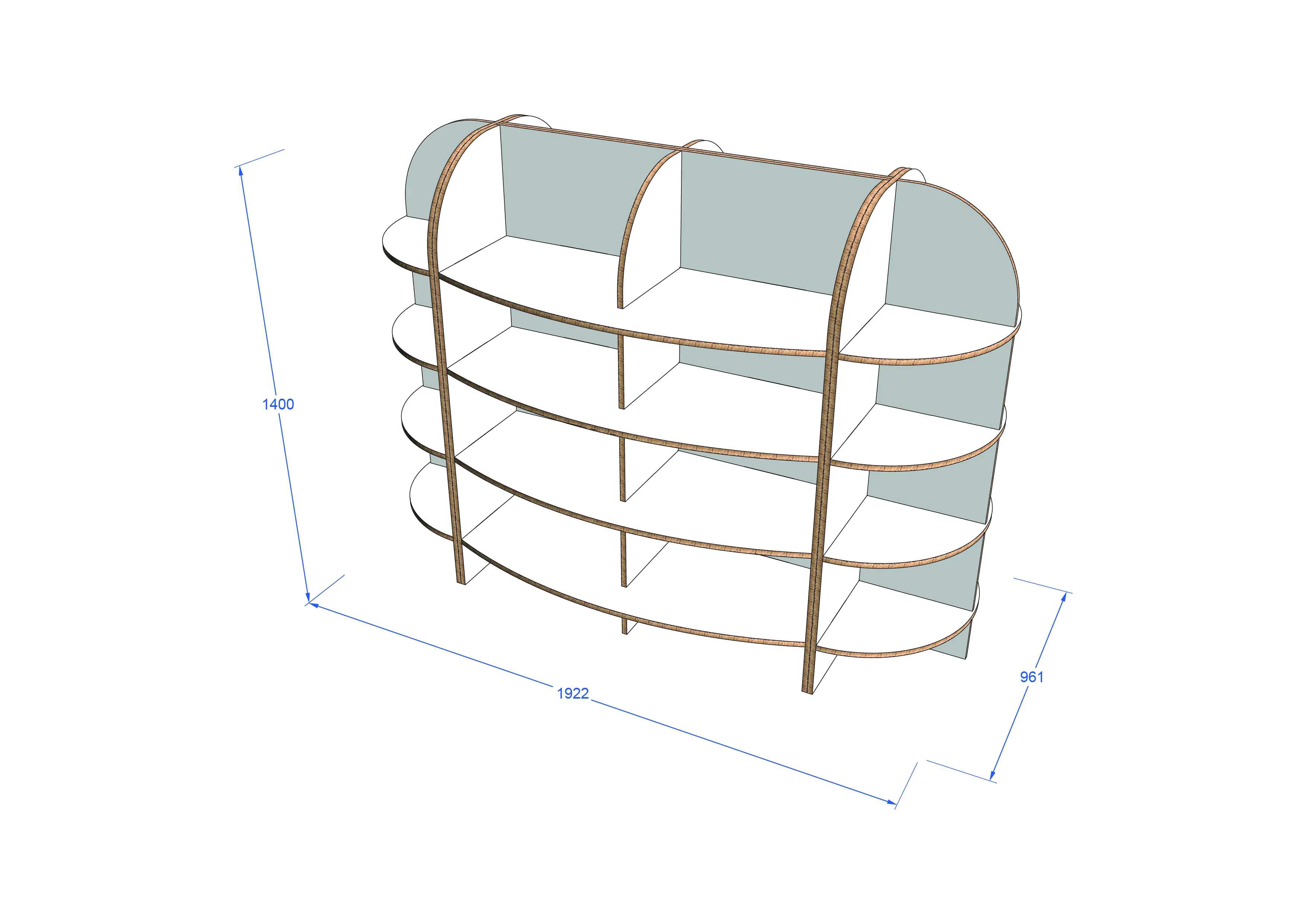 Design - 10934 - Roundish shelf secondary image