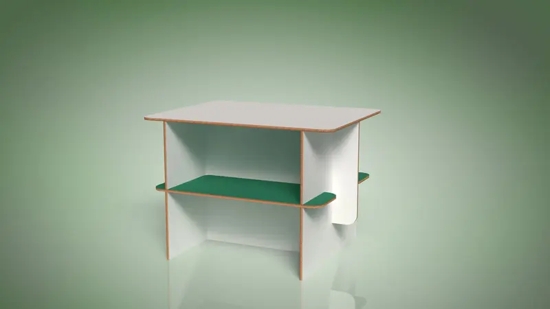 Design - 11154 - Table with shelves - Master