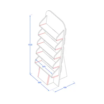 Design - 11161 - Standee with Shelves secondary image