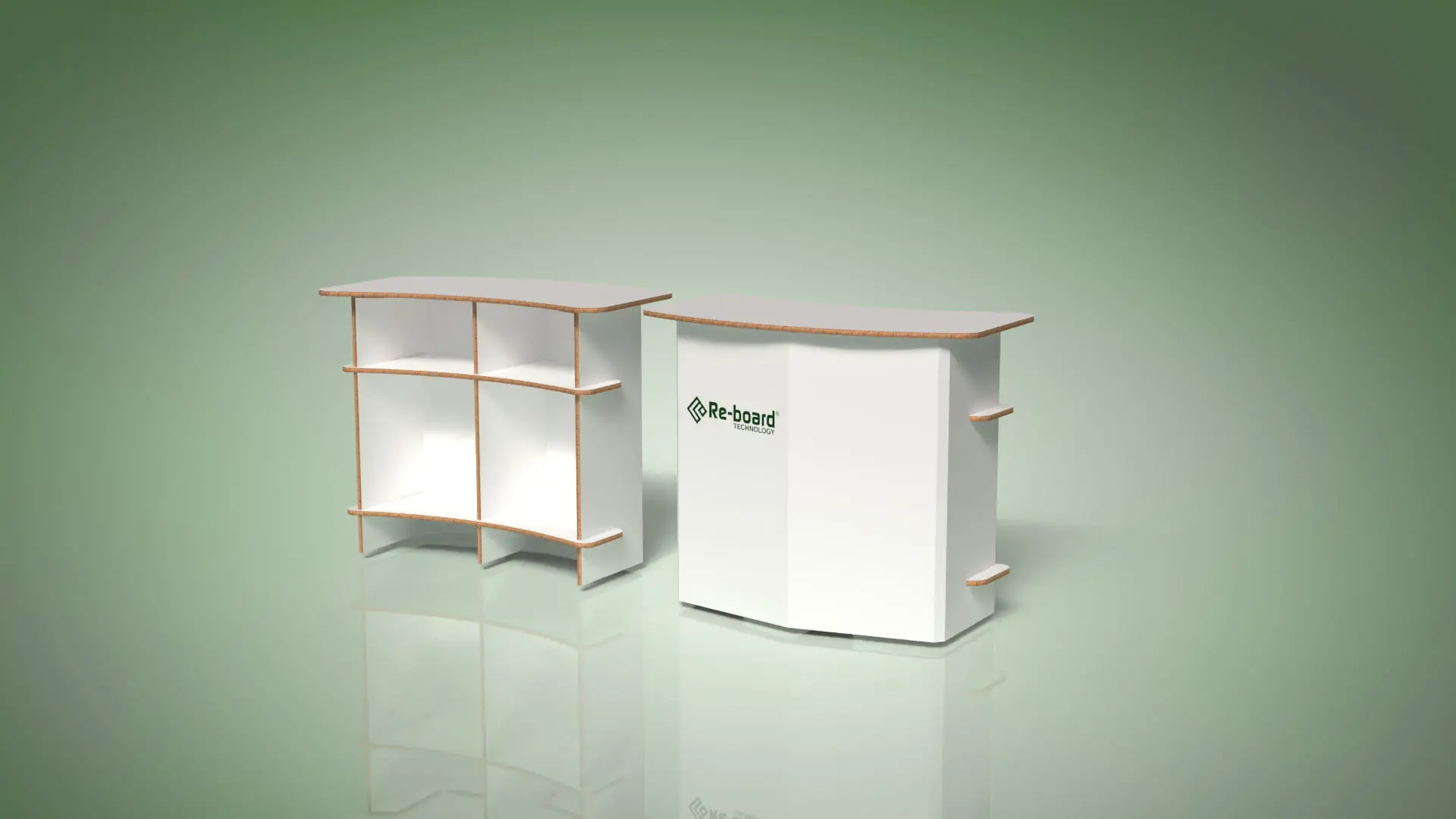 Design - 11680 - Counter with shelves, small primary image